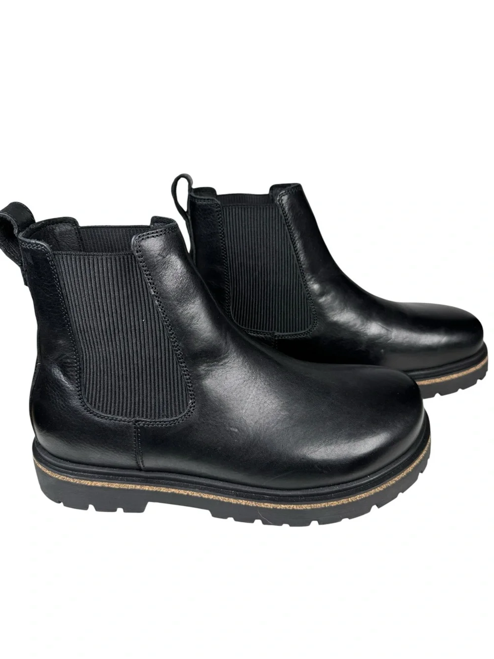 NEW Birkenstock Highwood Chelsea Slip-On Boots Womens 8US/39EU Black Leather